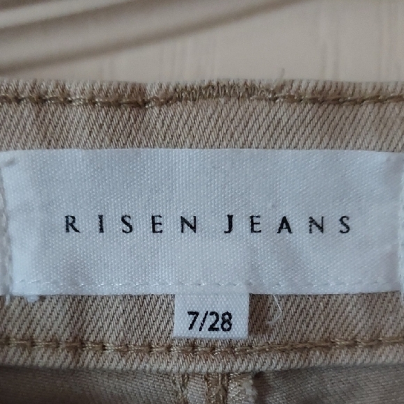 Chic Tan Wide Leg Jeans By RISEN - Picture 2 of 7
